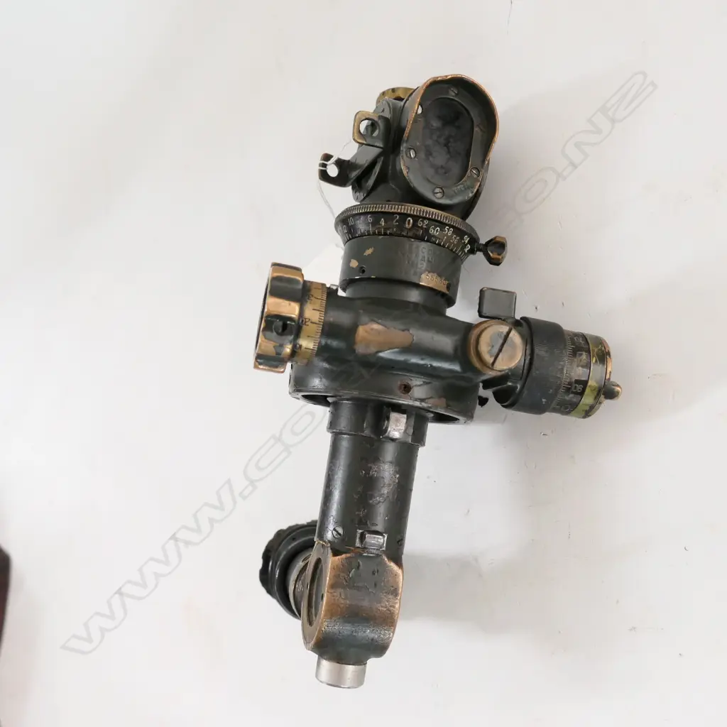 WWII US MILITARY M12 PANORAMIC TELESCOPE HOWIZTER SIGHT Image 1++